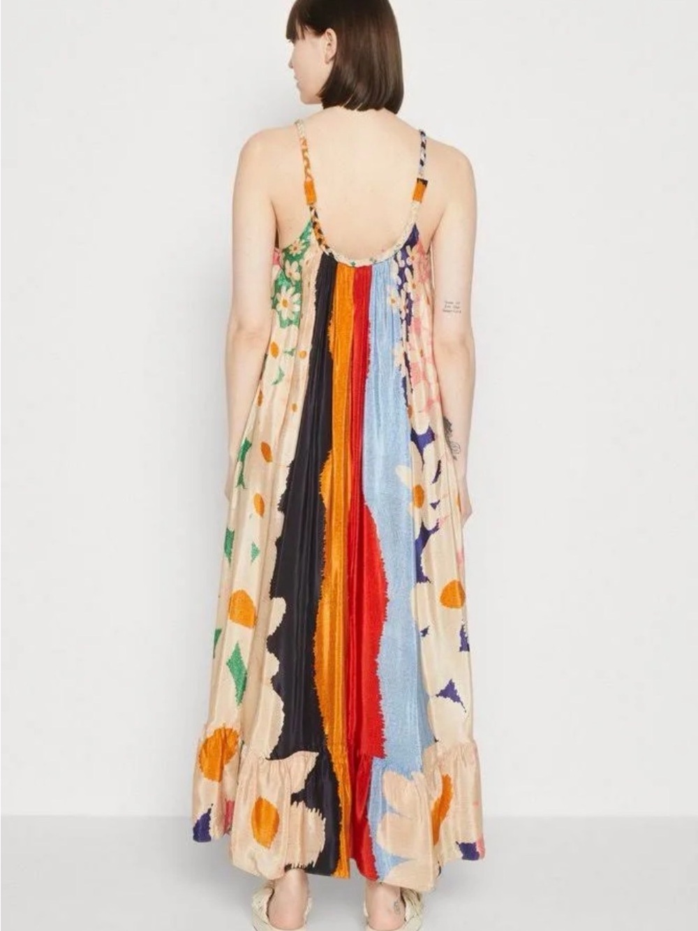 FARM Rio Super Fun Floral Maxi Dress - Blue, Yellow, Red, Cream - Picture 6 of 7